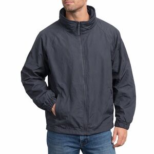 Port Authority Gray Full Zip Windbreaker Jacket XL Unisex Lightweight
